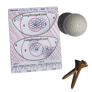 LongShot Score - 100 Label Pack - LongShot Golf<sup>®</sup> Impact Labels Golf Aid