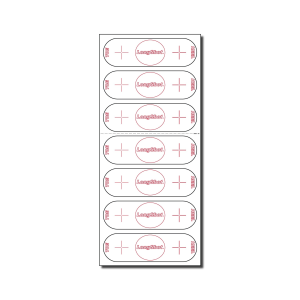 Sheet of Putter Labels - LongShot Golf® Impact Labels Golf Aid