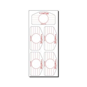 Universal Iron Label Sheet - LongShot Golf® Impact Labels Golf Aid