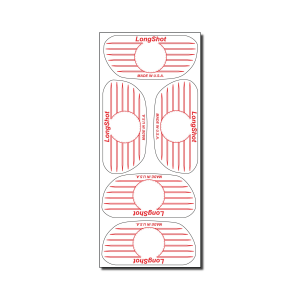 Standard Size Wood Label - LongShot Golf® Impact Labels Golf Aid
